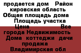 продается дом › Район ­ кировская область › Общая площадь дома ­ 150 › Площадь участка ­ 245 › Цена ­ 2 000 000 - Все города Недвижимость » Дома, коттеджи, дачи продажа   . Владимирская обл.